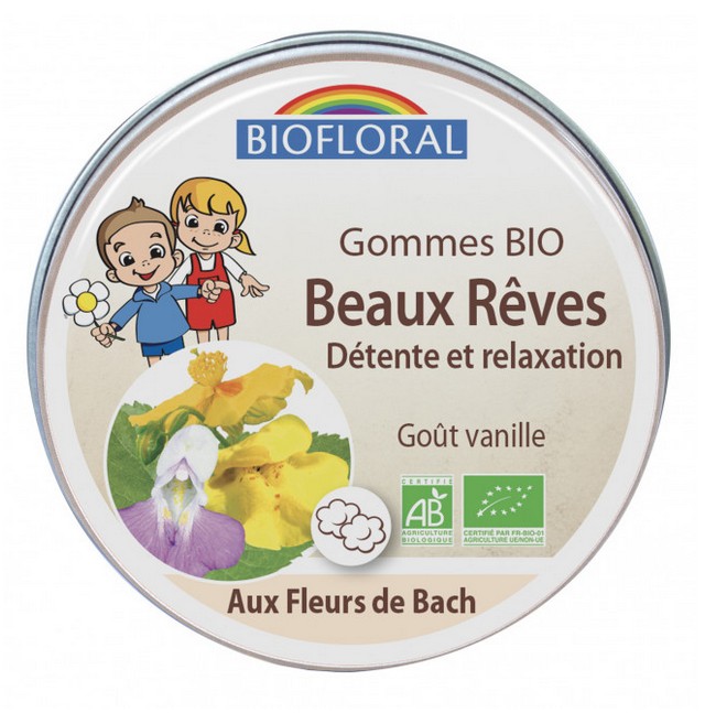Biofloral Fleurs de Bach Gommes Bio Enfants Beaux Rêves 45g